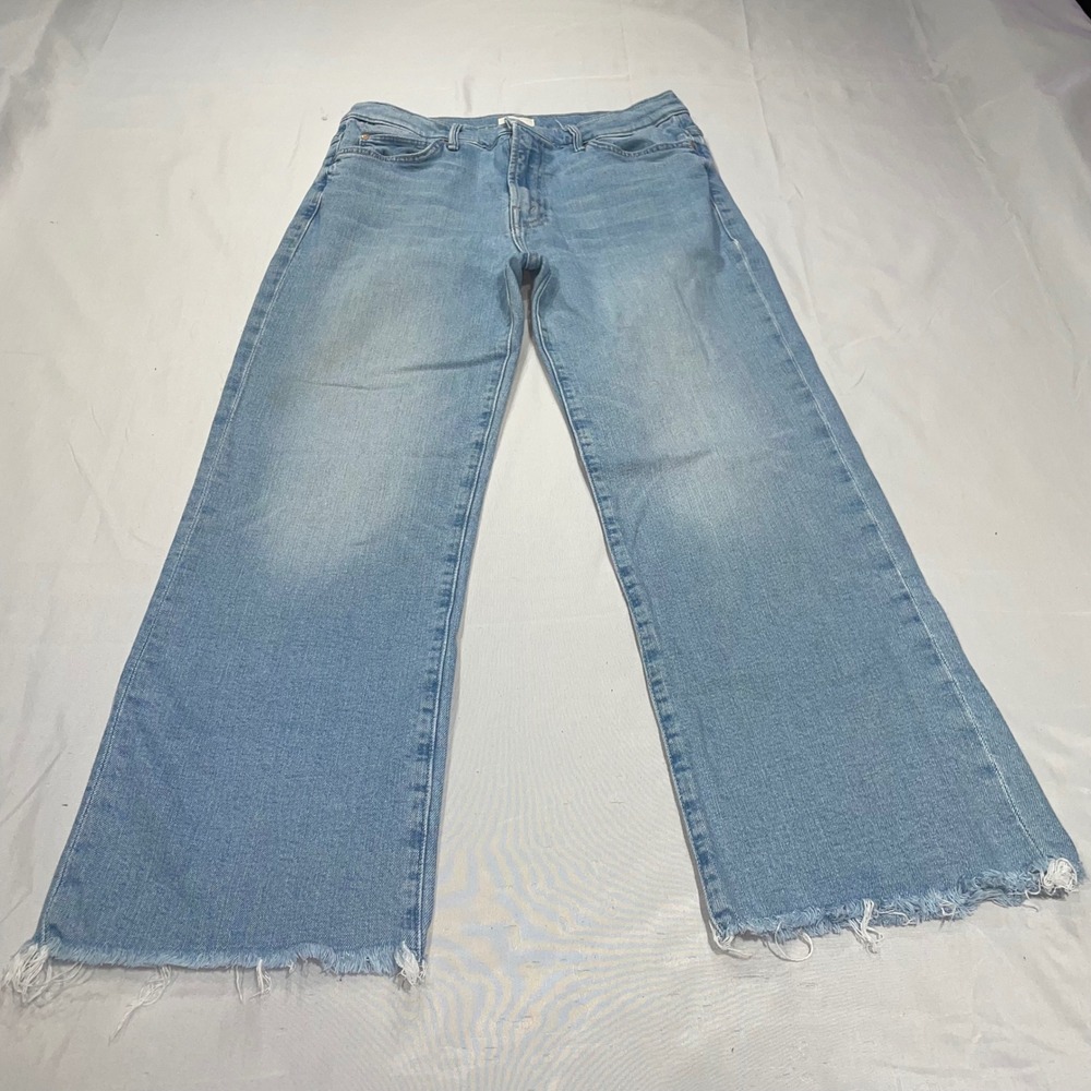 BKE Aiden Mens Straight Leg Jeans Light Wash Blue Denim 29x30 Coolmax Spandex